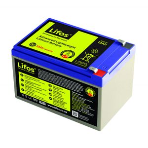 LiFOS 12 Lithium Leisure Battery Advanced Lightweight 12Ah LB0012